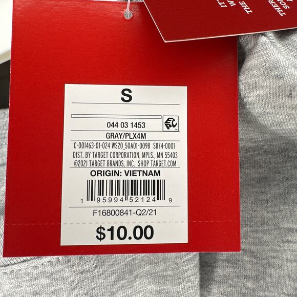 Wondershop "Merry & Bright" Gray Men's Holiday Sleep Shirts Size Small New - Picture 6 of 9